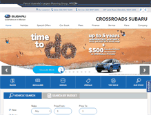 Tablet Screenshot of crossroadssubaru.com.au